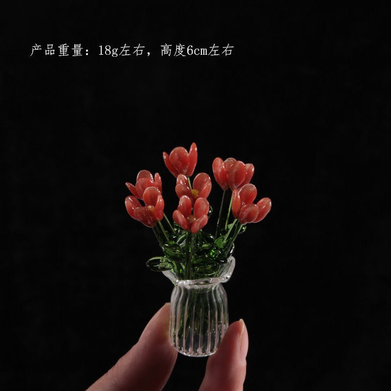 一本ずつガラスでできている